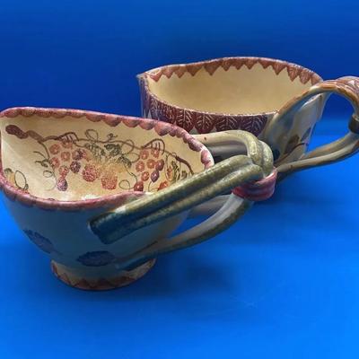 BN187 Hand painted Gravy Sauce Bowls 