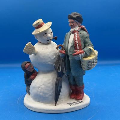 BN316 Granpa Snowman By Norman Rockwell 