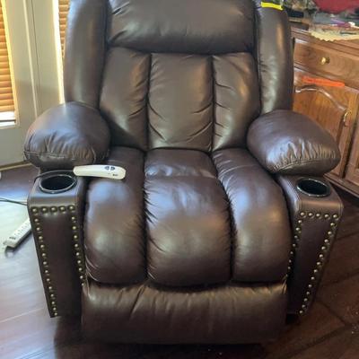 BN105 Brown Leather Lift Chair