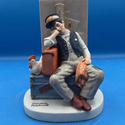 BN319 Asleep on the Job by Norman Rockwell 