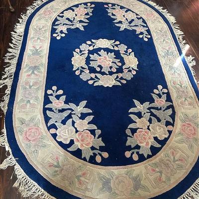 BN200 Hand Tufted Chinese Oval Area Carpet 