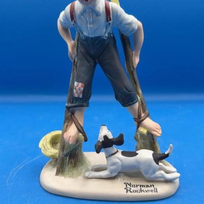 BN323 Boy on Stilts by Norman Rockwell 