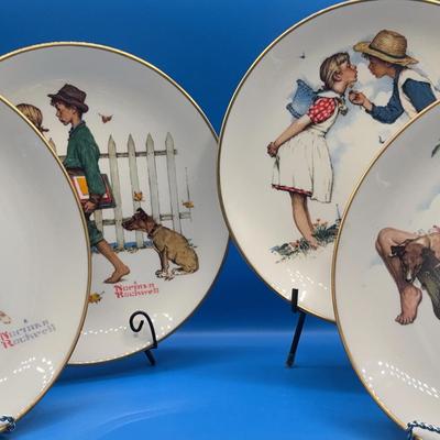 BN272 Gorham Decorative Wall Plates Norman Rockwell Plates