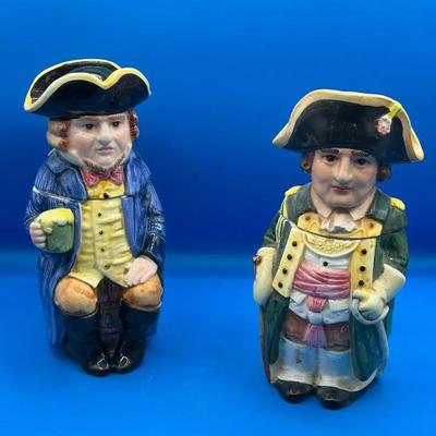 BN137 2 - 10” Collectible Toby Mugs 