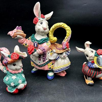 BN173 Fritz And Floyd Bunny Tails Tea Set