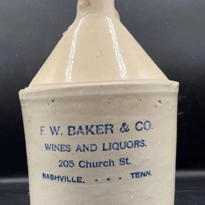 BN340 FW Baker & Co. Wine and Liquor Stoneware 