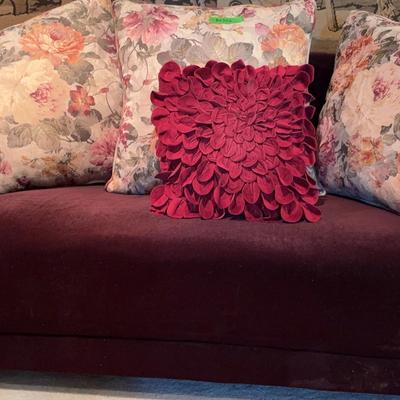 BN302 Vintage Deep Maroon Sofa