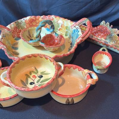 BN151 Italian Ceramic Serving & Pasta Bowls 