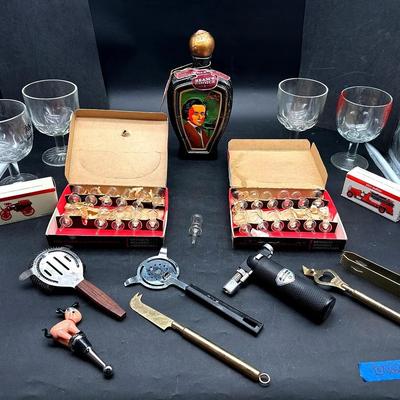 BN626 1950’s Toast Glasses 1/3 oz in Original Boxes & More