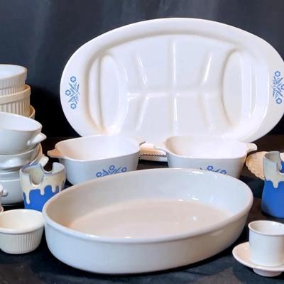 BN443 White Porcelain Serving Dishes