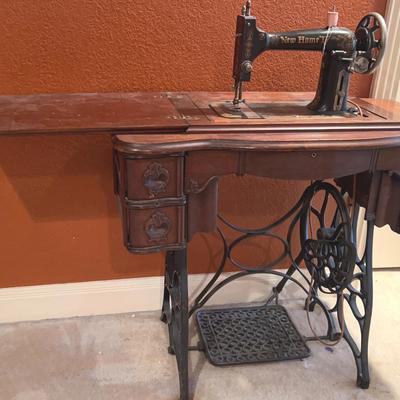 BN500 New Home “D” Treadle Sewing Machine 