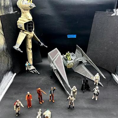 BN600 80’s Era Star War Figures, Tie Interceptor, & B-Wing Ship