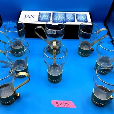 BN415 Shannon Crystal & Libbey Bar Glasses 