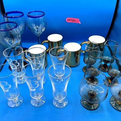 BN422 Brandy Sniffer, Gold Mugs, Monogram Glasses & More