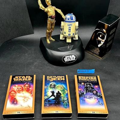 BN607 Thinkway Toys Star Wars C-3PO And R2-D2 Electronic Talking Bank.