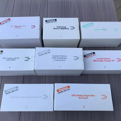 8 Danbury mint cars 