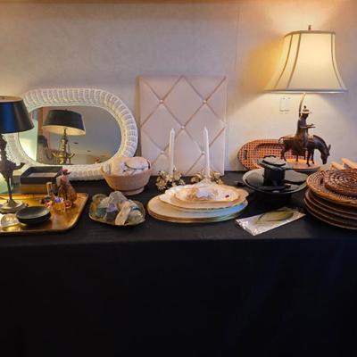 Vintage Lamp, Arc chargers, Florientia items, soaps