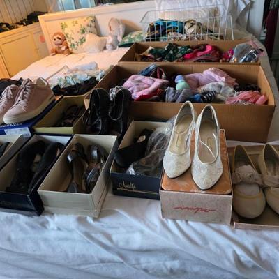 Ladies shoes, scarves and more