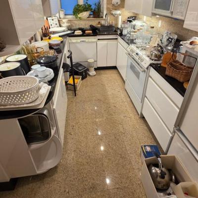 Decorative pottery serve ware, glassware and more