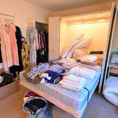 Murphy Bed for Sale plus Very Nice 3X size top quality ladies clothing and shoes