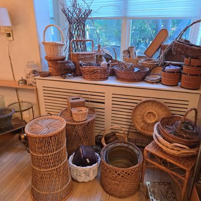 Basket collection and more throughout the rooms