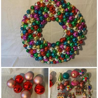 Blown Glass & More Ornaments, Ornament Wreath
