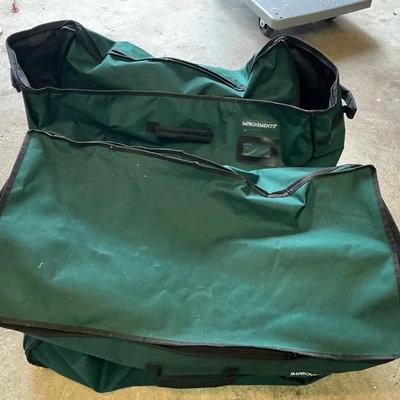 Set Of Two green Holiday Storage Bags By Improvements 