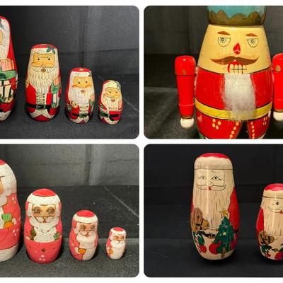 Santa Matryoshka Doll Collection + Nutcracker - Incomplete (FR21)