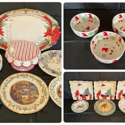 Holiday Plates & Serving - Lenox, Gibson, Fitz & Floyd 