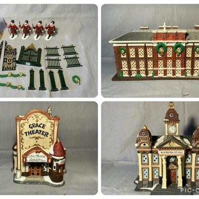 Dickens Christmas Village Series Kensington Palace & More Ceramic Buildings