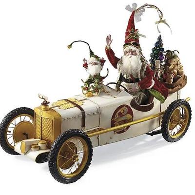 Frontgate Mark Roberts Race Car Santa (52 x 24) (New In Box)