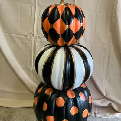 MacKenzie Style 3 Tier Pumpkin Stack #1 3’ Tall