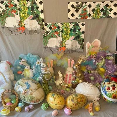 Easter Decor Huge Lot!!