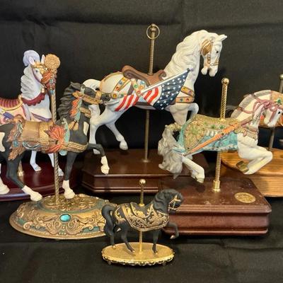 Collection of Carousel Horses (Largest 10.5 Inch) (FR31)