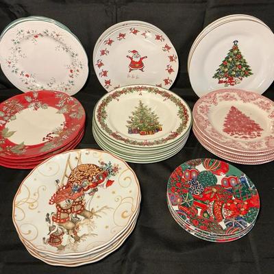 Christmas Plate Collection - Gibson, Williams Sonoma, Johnson Bros & More 