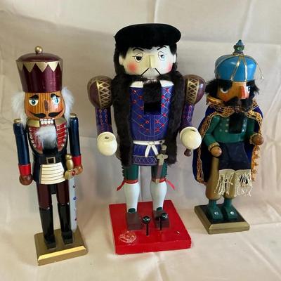 Set Of Three Nutcrackers That Need Repair 