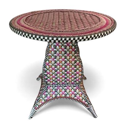 MacKenzie-Childs Painted Cafe Round Table 