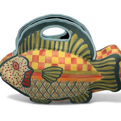 MacKenzie-Childs Freckle Fish Lunch Tote (16 Inch Length)