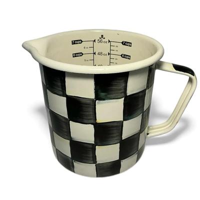 MacKenzie-Childs Courtly Check Enamel 7 Cup Measuring Cup
