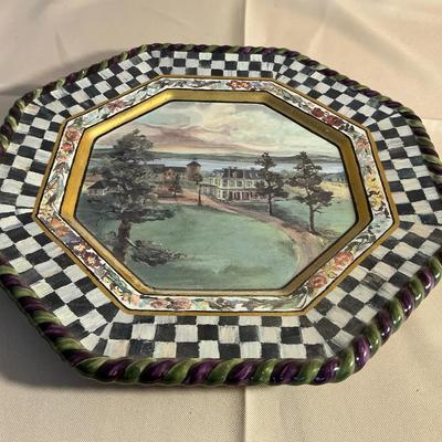 Mackenzie Childs Maclachlan 12” Plate 