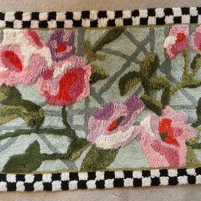 MacKenzie Childs Chelsea Garden Bath Mat 24" x 36"