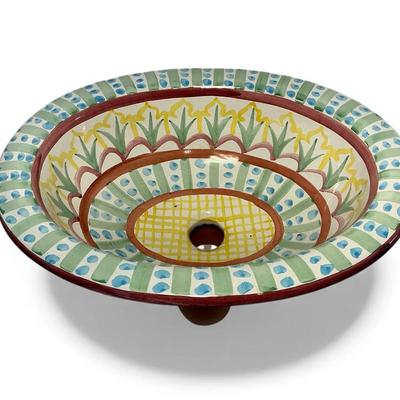 MacKenzie-Childs Madison Pattern Sink Basin (16 Inch)