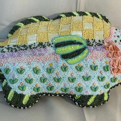 Mackenzie Childs Freckle Fish Pillow 10x18 