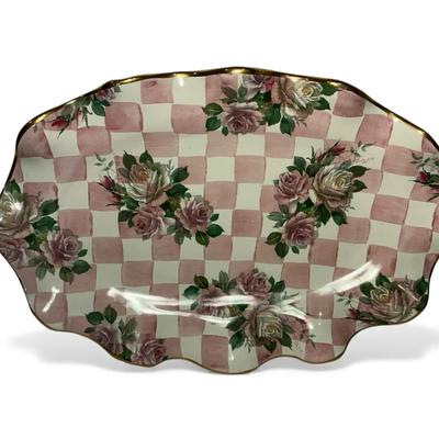 MacKenzie-Childs “Rose Petal” Fluted Platter (16 x 11)