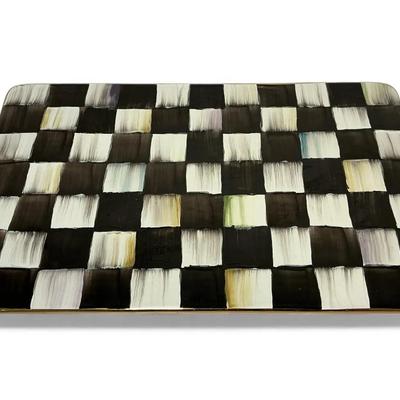 MacKenzie-Childs Courtly Check Enameled Ceramic Charcuterie Board (15 Inch)