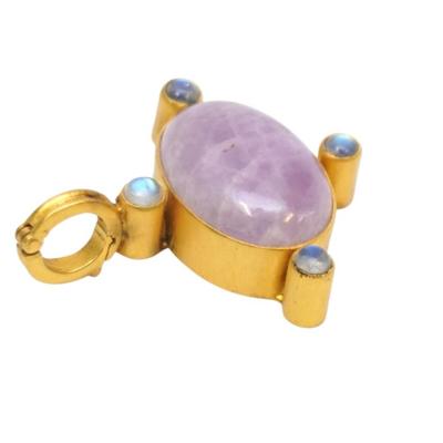 Sale Photo Thumbnail #110: DINA MACKNEY KUNZITE & MOONSTONE PENDANT