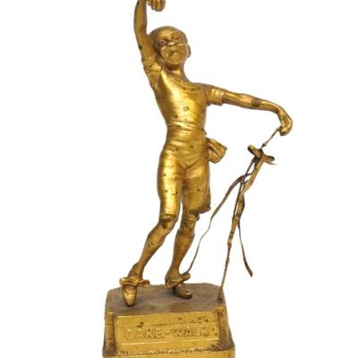 Sale Photo Thumbnail #48: CARL KAUBA (1865-1922) GILDED VIENNA BRONZE CAKEWALK 5 1/2"