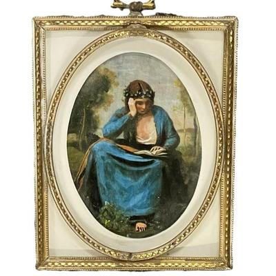 Sale Photo Thumbnail #81: EXCEPTIONAL ANTIQUE OIL PORTRAIT MINIATURE