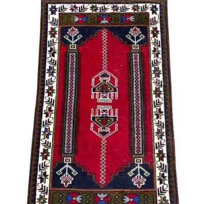 Sale Photo Thumbnail #26: VINTAGE HAND KNOTTED TURKISH RUG