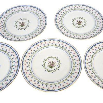 Sale Photo Thumbnail #105: 5 RAYNAUD LIMOGES CERALENE LAFAYETTE DINNER PLATES
